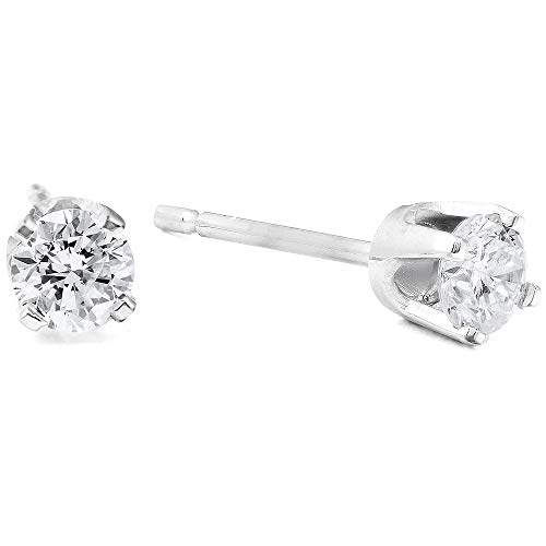 0.33ct Diamond Stud Earrings in 14k White Gold