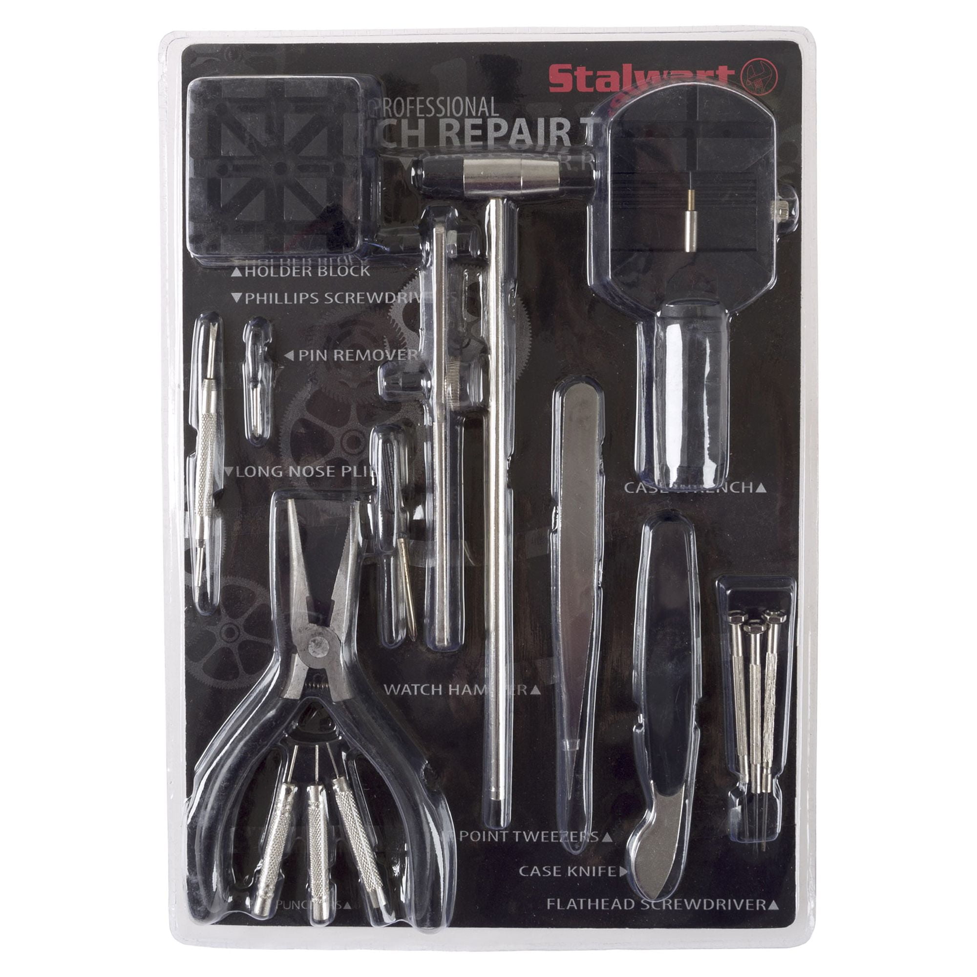 Stalwart 16-Piece Professional Watch Jewelry Repair Tool Kit