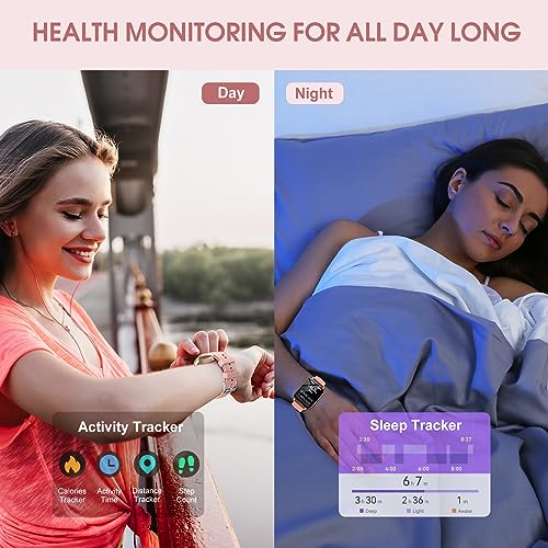 Deep Pink Smart Watch with Heart Rate Monitor