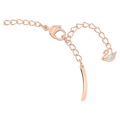 Rose-Gold SWAROVSKI Infinity Heart Bangle with Clear Crystals