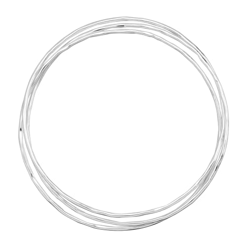 Silpada 'Empowered' Set of Three Bangle Bracelets in Sterling Silver, 8''