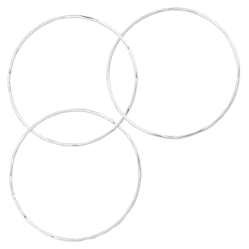 Silpada 'Empowered' Set of Three Bangle Bracelets in Sterling Silver, 8''
