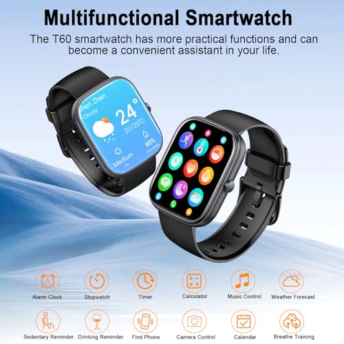 Multifunctional Smartwatch for Men Women, HD Fitness Tracker