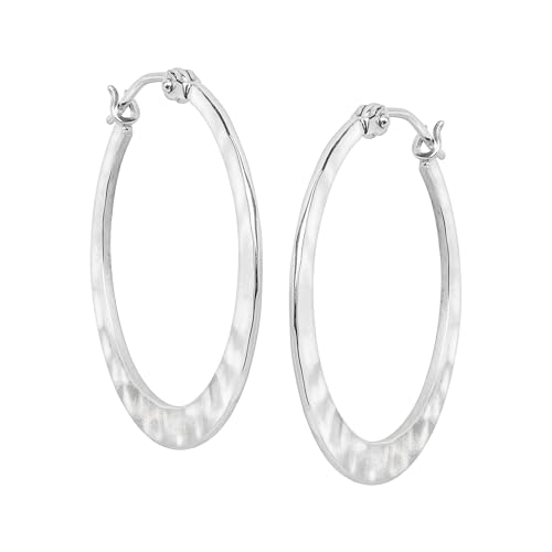 Silpada Sterling Silver Hoop Earrings for Women, Full Circle