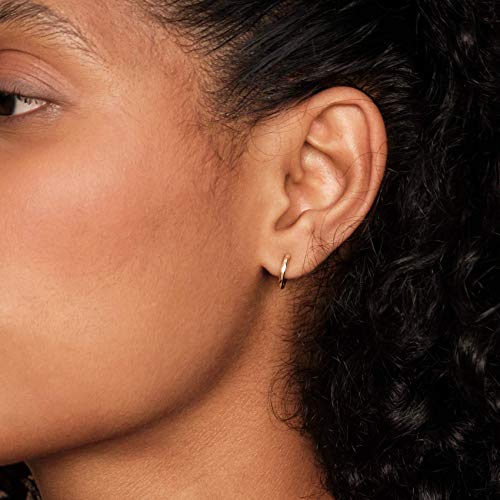 18K Gold Vermeil Sterling Silver Small Hoop Earrings