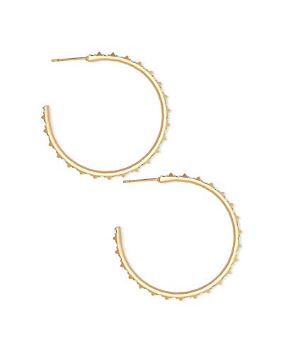 Gold Iridescent Crystal Hoop Earrings by Kendra Scott
