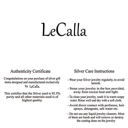 LeCalla Twisted Two-Tone 925 Silver Hoop Earrings