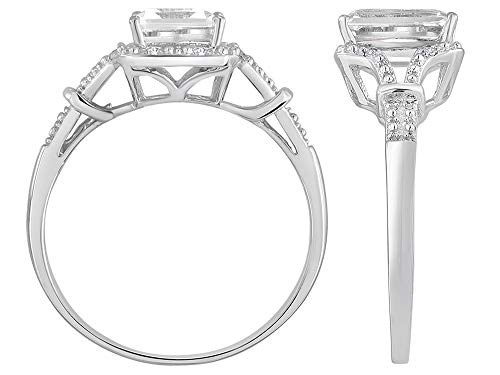 Vintage Style Genuine Blue Topaz Split Shank Ring