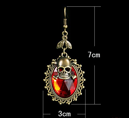 Black Lace Gothic Lolita Pendant Choker Earrings Set