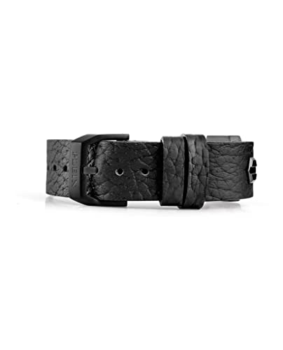Philipp Plein Mens Silver Hexagon Calf Leather Bracelet