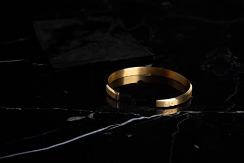Alton of Sweden | Premium Cuff Bracelet for Men & Women | Stainless Steel Bangle Bracelet in Silver & Gold | Exclusive Jewelry Gift Box | Handcrafted