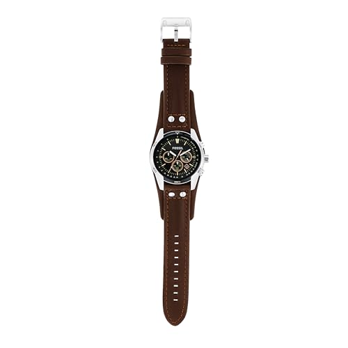 Fossil Men's Coachman Chronograph Watch, Stainless Steel and Leather