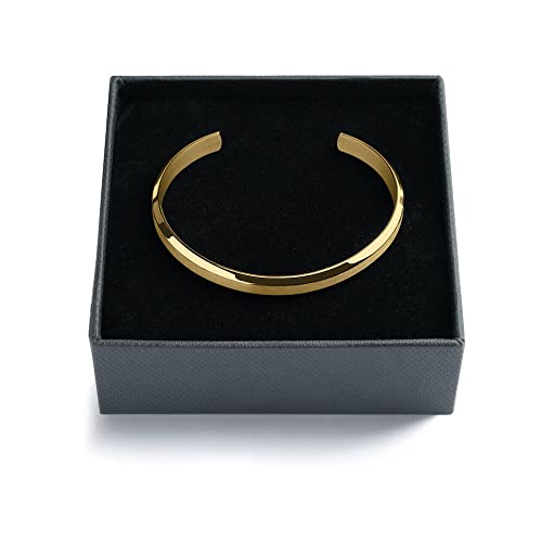 Alton of Sweden | Premium Cuff Bracelet for Men & Women | Stainless Steel Bangle Bracelet in Silver & Gold | Exclusive Jewelry Gift Box | Handcrafted