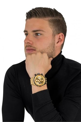 Invicta Men's Gold AVIATOR Analog Quartz Watch