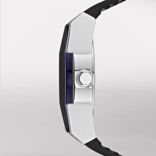 Men's Fossil Jake Silver Stainless Steel Black Watch