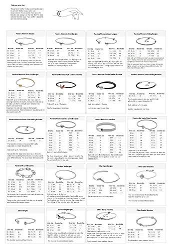 Pandora Moments Sparkling Heart Clasp Snake Chain Bracelet - Compatible Moments Charms - Sterling Silver Charm Bracelet for Women - Gift for Her - 8.3"