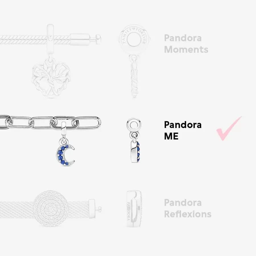 Pandora ME Link Chain Bracelet - 14k Rose Gold-Plated Bracelet for Women - Compatible ME Charms - Features 2 Connectors - Gift for Her - 7.9", With Gift Box