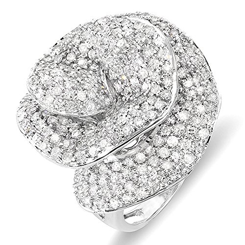Dazzling 4 CTW Round Diamond Rose Gold Statement Ring