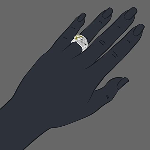 Lemon Quartz Ring in .925 Sterling Silver - Size 7