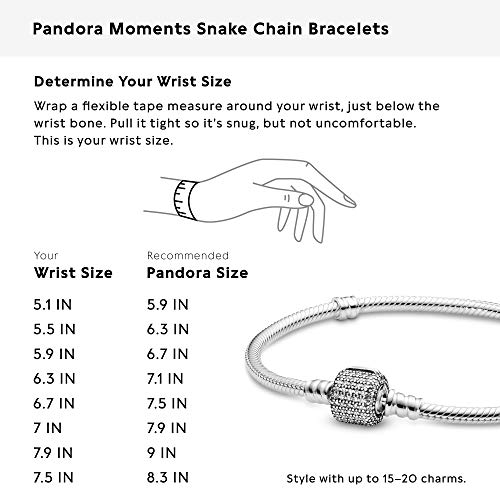 PANDORA Bracelet Sterling Silver, Barrel Clasp