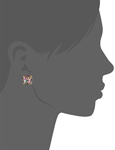 Kate Spade Small Square Brass Stud Earrings