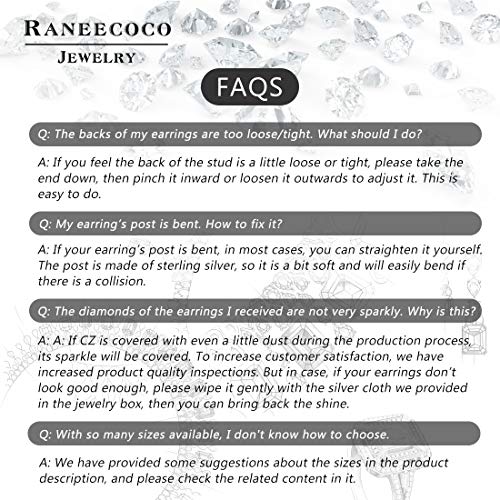 Brilliant Flame CZ Stud Earrings, White gold-plated 1.5