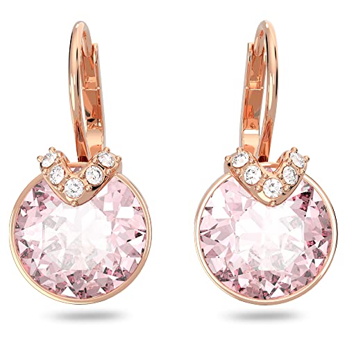 Swarovski Bella V Drop Earrings - Pink Crystals