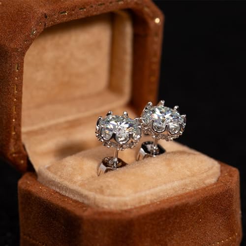 AMORAMOR & FOREVER White Gold Plated CZ Earrings