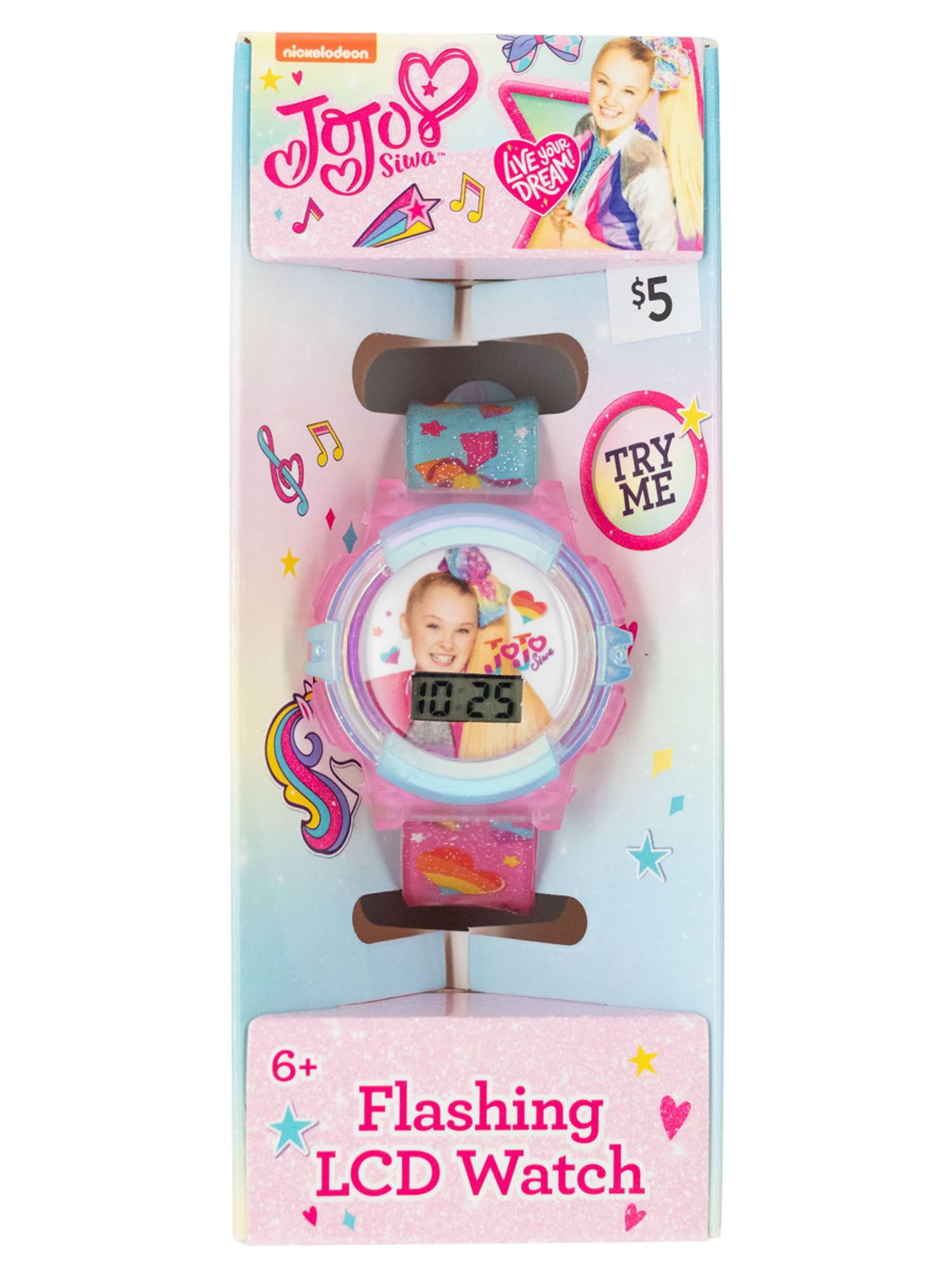 Multi-colored Jojo Siwa LCD Kids Watch