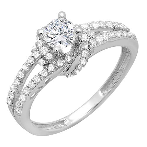 Dazzlingrock Collection Diamond Bridal Semi Mount Ring 0.55ct