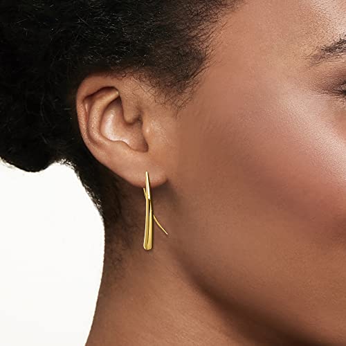 Yellow Gold Long Teardrop Earrings by Ross-Simons
