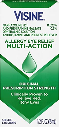 Visine-A Eye Multi-Action Eye Allergy Relief Drops - 0.5 fl oz, Pack of 3