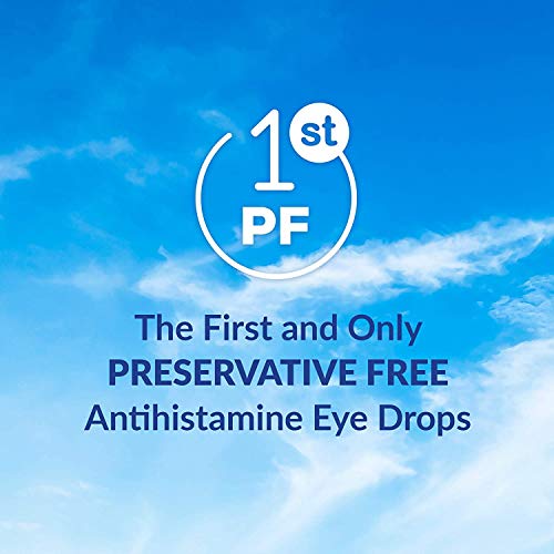 Alaway Allergy Eye Drops, Preservative Free Antihistamine Eye Drop for up to 12 Hours of Dry Eye and Eye Itch Relief, 20 Single-Dose Vials (Pack of 2)