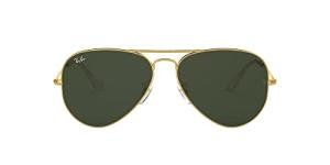 Golden Ray-Ban Aviator with Polarized Lenses