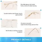 Blue Light Blocking Oversize Round Glasses