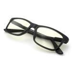 J+S Vision Blue Light Shield Computer Reading/Gaming Glasses - 0.0 Magnification - Anti Blue Light 100% UV Protection Low Color Distortion, Classic Black Frame - Essential Gaming Gear