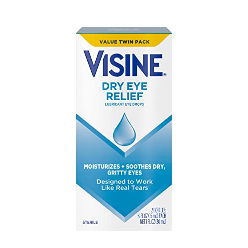 Visine Lubricant Eye Drops for Dry Eyes