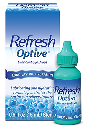 Refresh Optive Lubricant Eye Drops, Sterile, 0.5 Fl. Oz (Pack of 1)