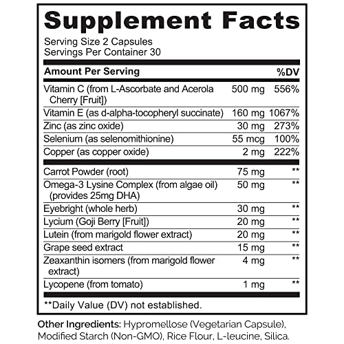 Eye Support Supplement with Nutrients & DHA
