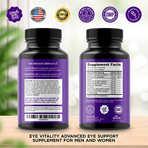Eye Vitamin Supplement for Macular Health & Vision Support