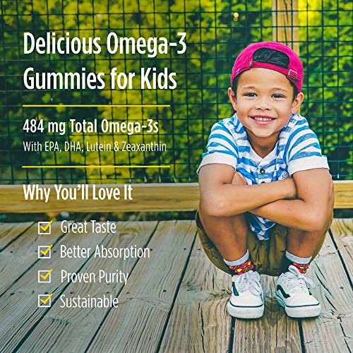 Kids Eye Support Gummies - Omega-3s, Lutein, Zeaxanthin