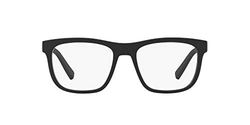Armani Exchange Men's Square Eyeglass Frames - Matte Black