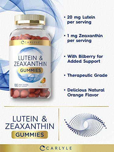 Carlyle Lutein and Zeaxanthin Vegan Gummies