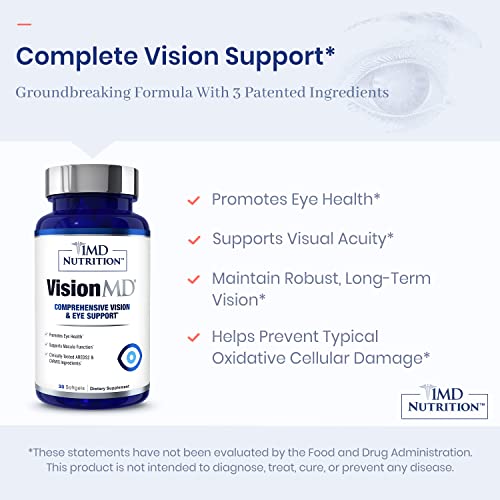 VisionMD Eye Supplement for Adults with Lutein & Zeaxanthin