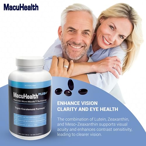 AREDS2 Macuhealth Plus+ Eye Vitamins - 90 Day Supply