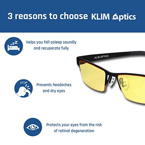 2023 KLIM Optics Blue Light Blocking Glasses