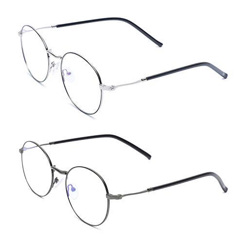 Round Blue Light Blocking Glasses for Eye Care