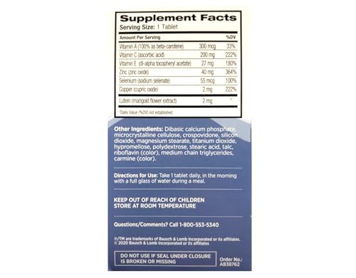 Lutein-rich Bausch & Lomb Ocuvite - 120 count