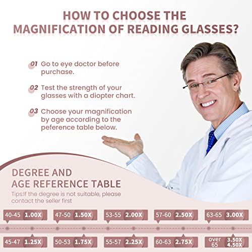 Miyya 6-pack Anti-UV Fashion Readers for Women