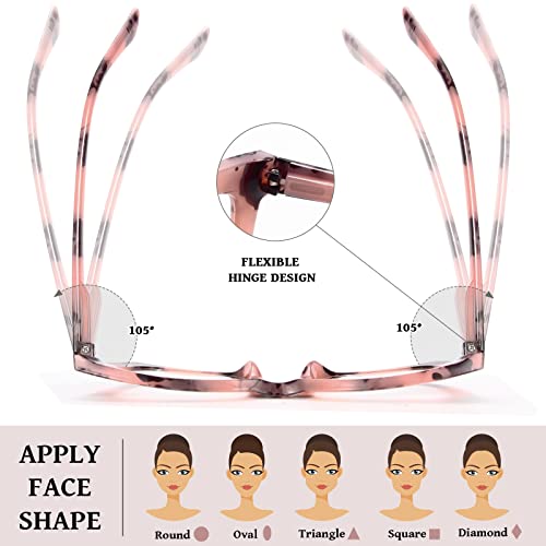 Blue Light Blocking Reading Glasses - 6 Pack